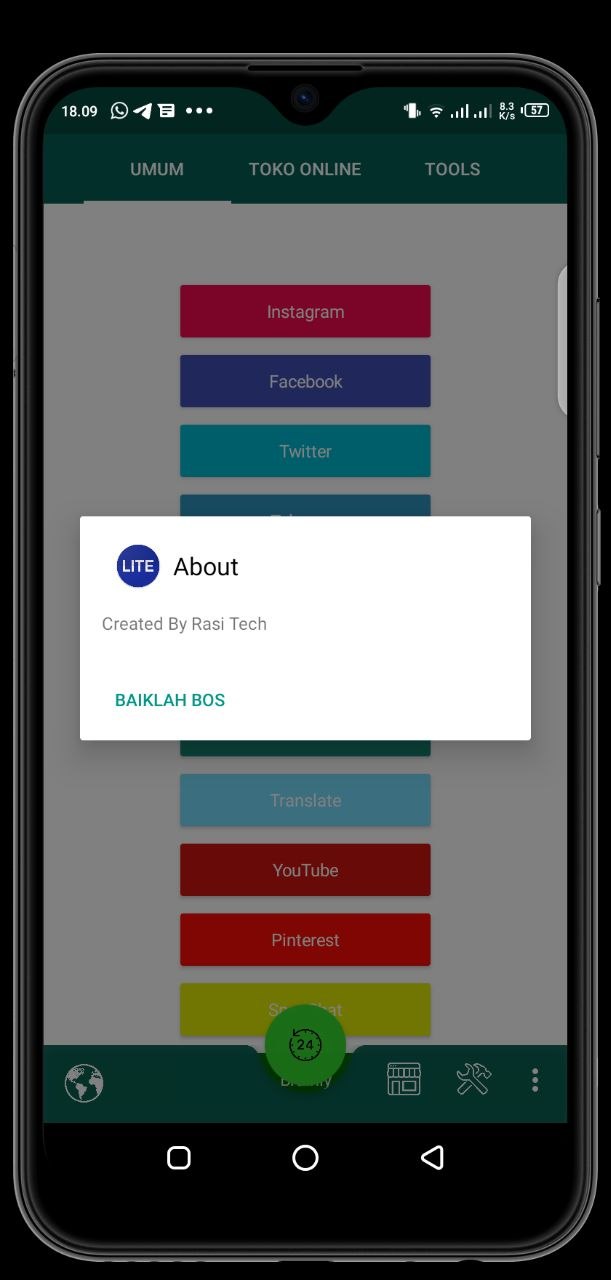 Screenshot Social Media Lite